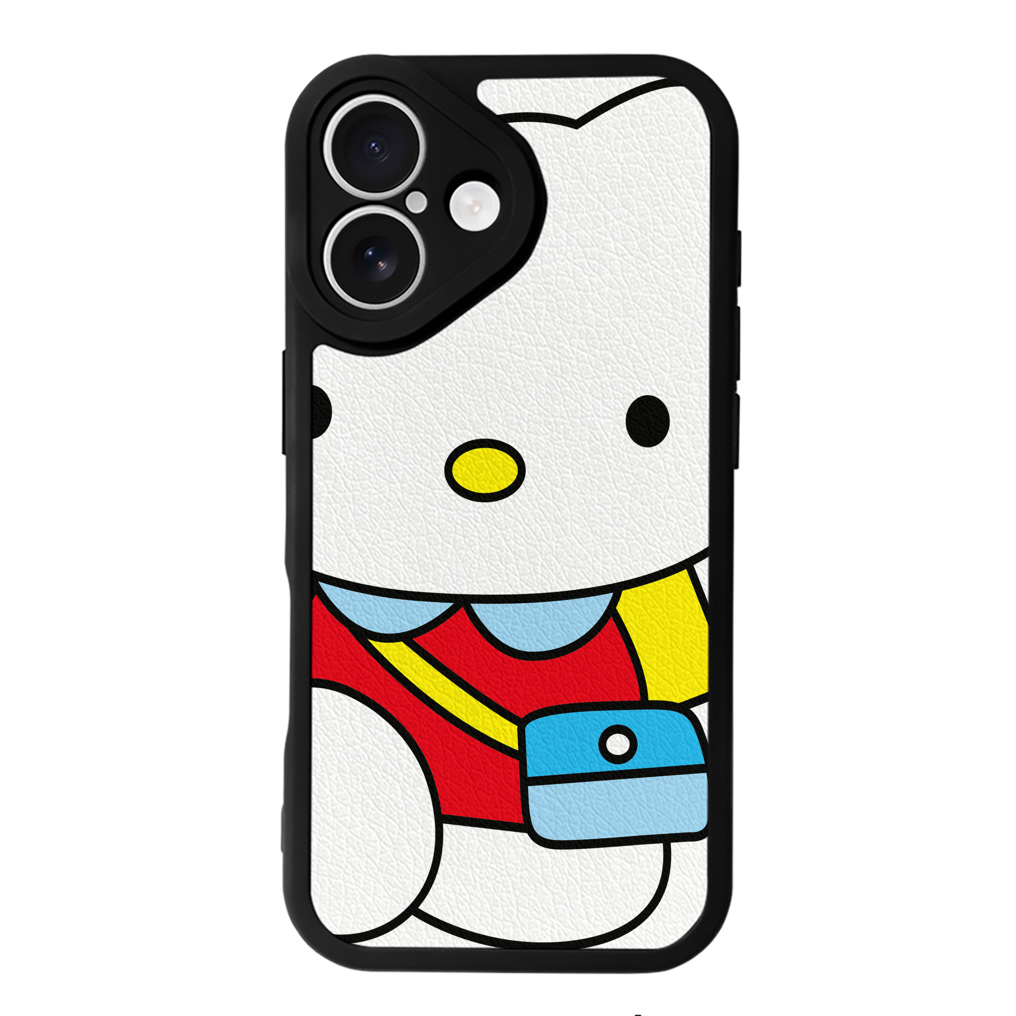 （画像用） Hello Kitty ハローキティ 【iPhone 16シリーズ対応】シリコンスマホケース（レザー調） 材質：シリコン